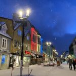 Die Einkaufsstraße von Tromso